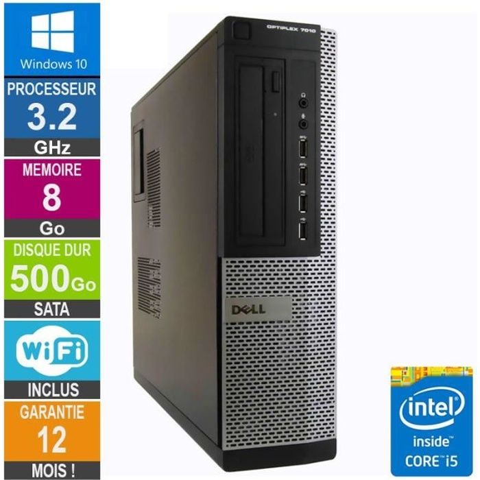Dell Optiplex 780 SFF Core2Duo 2.93Ghz RAM 8GO HDD 500 GO Ecran 20 Wifi Windows 10 - Ensemble PC avec écran - Achat & prix