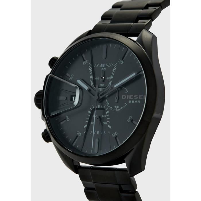 Montre Diesel MS9 Homme 48mm Acier Inoxydable Noir Noir, - Achat/vente  montre - Cdiscount