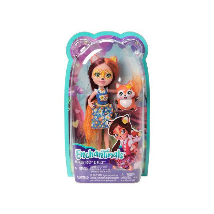 Enchantimals – Filigree Renard Gala Enchanté – Poupée 15 Cm + 2 Figurines – Dès 4 Ans