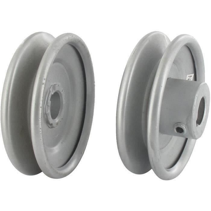 Poulie clavetée à gorge trapézoïdale en acier