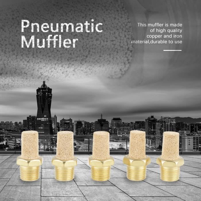 Sourcing Map 1/4PT Tranquille D'échappement D'air Pneumatique