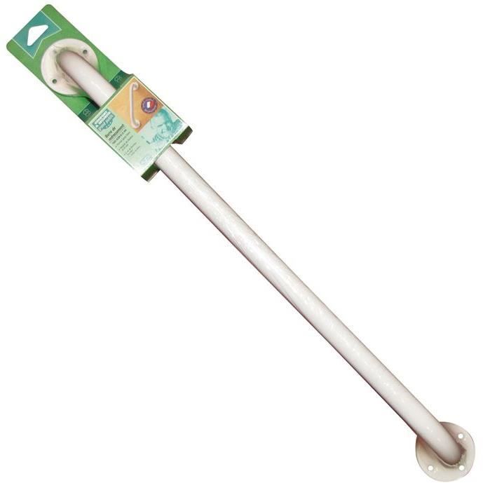 Barre d'appui - 60 cm - acier blanc