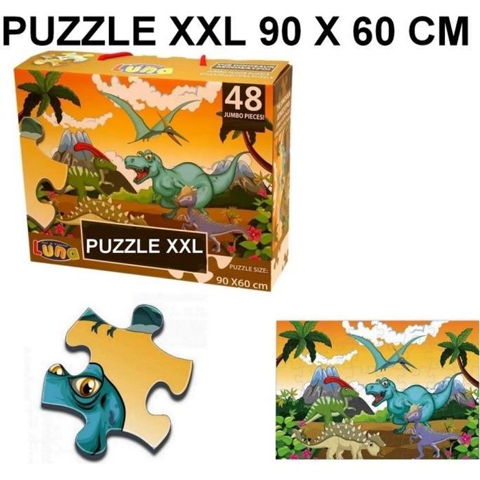 Puzzle de 6 à 16 pièces : 4 puzzles évolutifs : Dinosaures - Janod