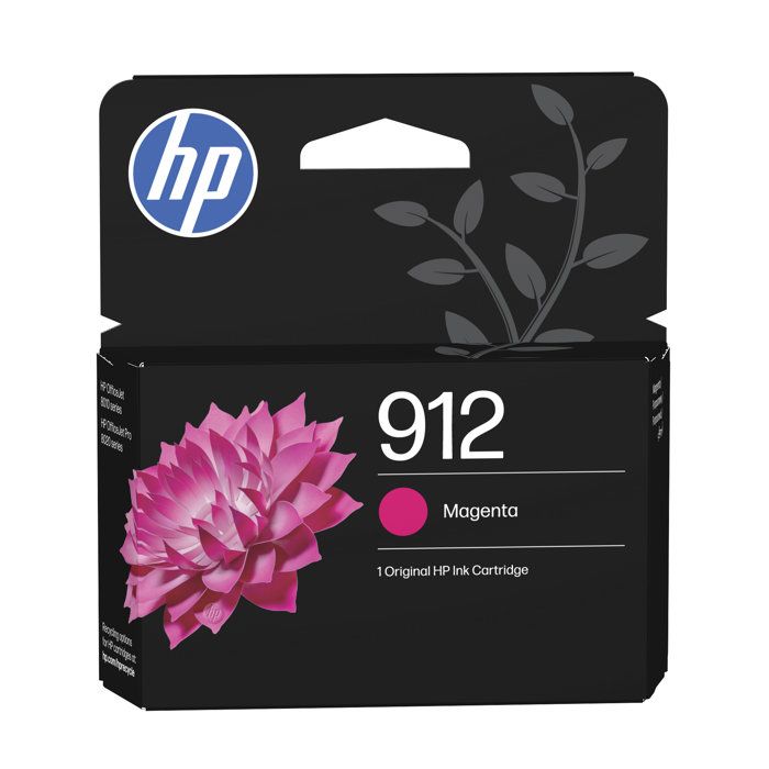 HP 912 Cartouche dencre magenta authentique (3YL78AE) - Pour HP OfficeJet Pro 8010 8020