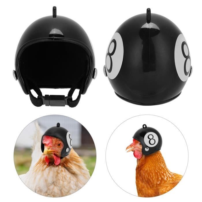 Casque De Poulet Drole Protection Poule Casque De Securite Oiseau Chapeau De Securite Accessoire De Poulet Noir 8 Cdiscount