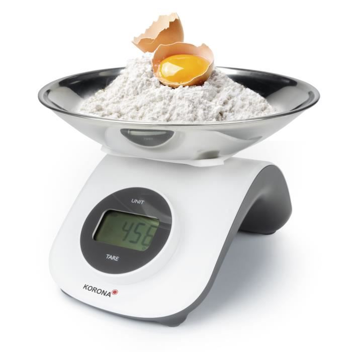 Balance De Cuisine électronique Zilimontt - Capacité 5 Kg, écran LCD En Forme De Cœur, Fonction Tare - Pour Pâtisserie Et Cuisine Précise