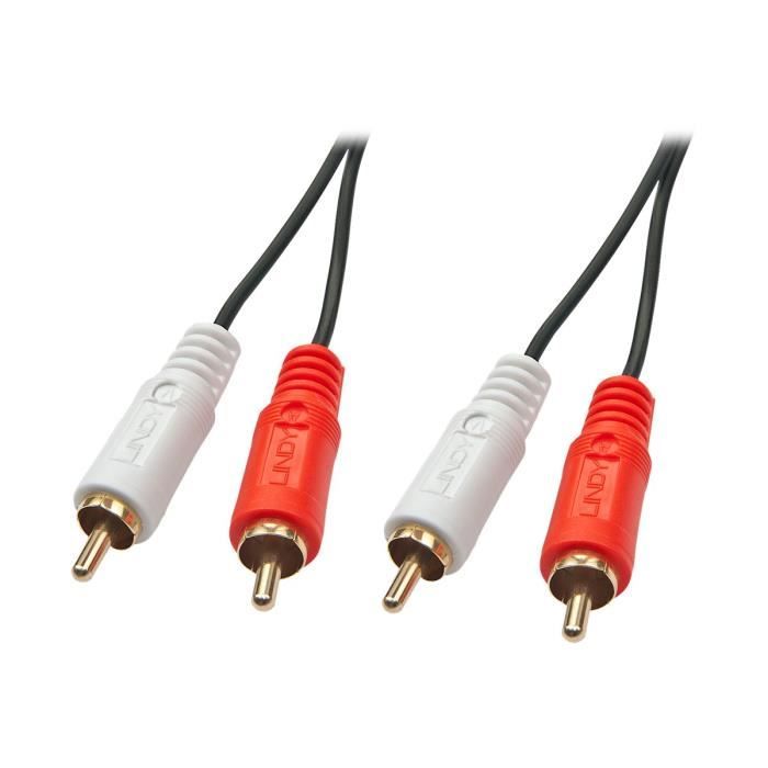 Lindy Premium Câble audio RCA x 2 (M) pour RCA x 2 (M) 2 m