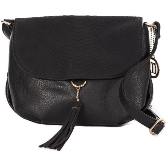 Sac bandoulière Noir Femme Manoukian Amy