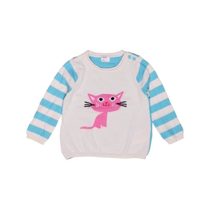Pull Bebe Fille H M 6 Mois Blanc Hiver 9522 Blanc Blanc Achat Vente Pull Bientot Le Black Friday Cdiscount