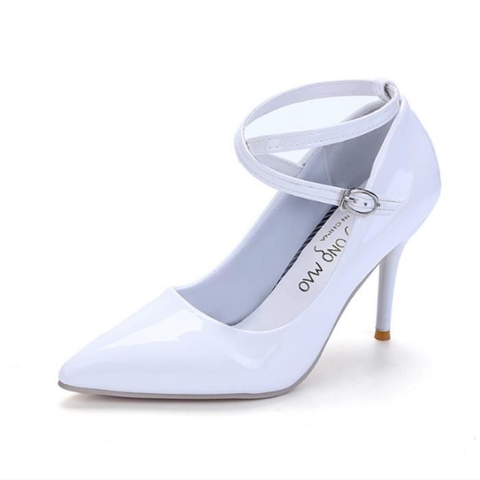 Escarpins MissHeel Talon Aiguille 15cm - Sandales Soirée Femme Synthétique