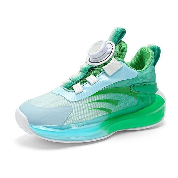 Basket Enfant Chaussures Gar on Fille Fashion Baskets Vert