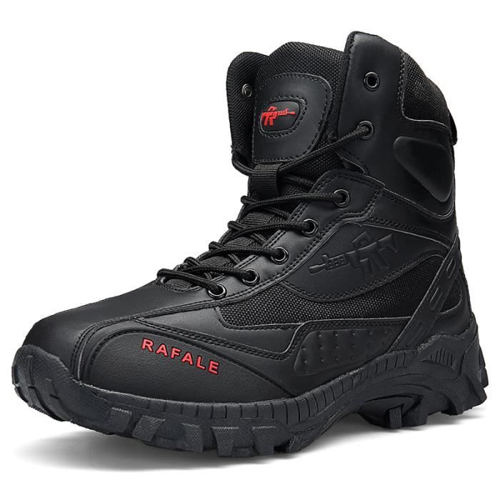 Bottes Militaires Homme BALALALA - Bottes Tactiques Combat Avec Fermeture Latérale