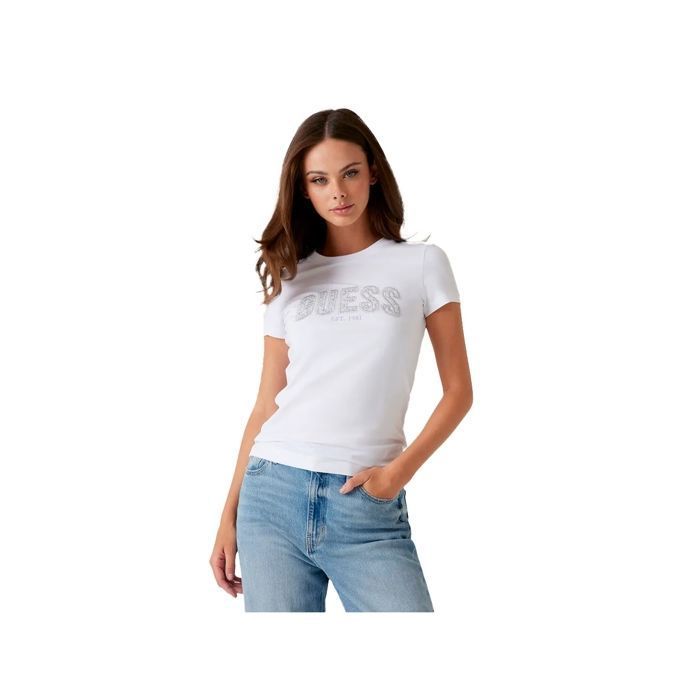GUESS Tshirt MC 100% Coton Jeans : Guess