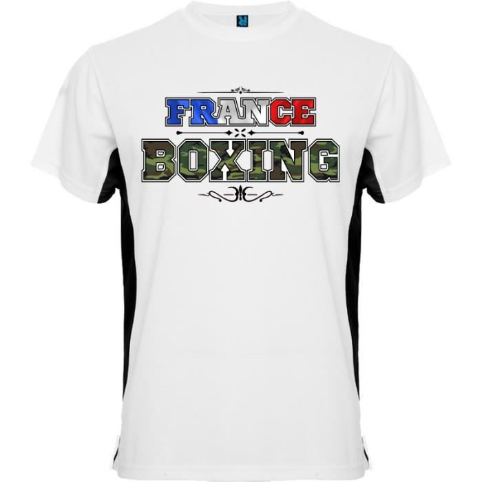 Tee shirt de Boxe Bicolore - Noble Art - Noir & Blanc pour Homme