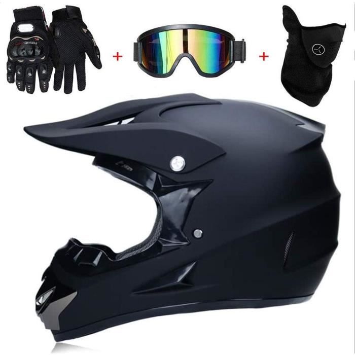 Casque moto cross on sale avec lunette pas cher