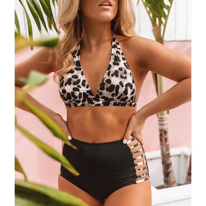 Maillot de bain bandeau leopard outlet