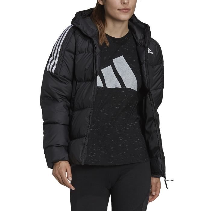 Veste adidas femme noir et sale or