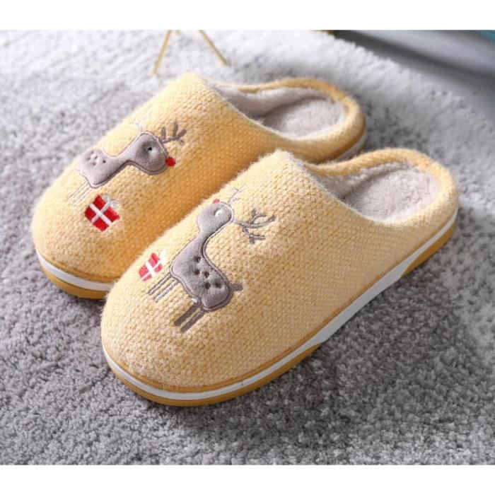 Chaussons en peluche canard jaune - Mixte - Maison - Confort optimal Jaune  - Cdiscount Chaussures