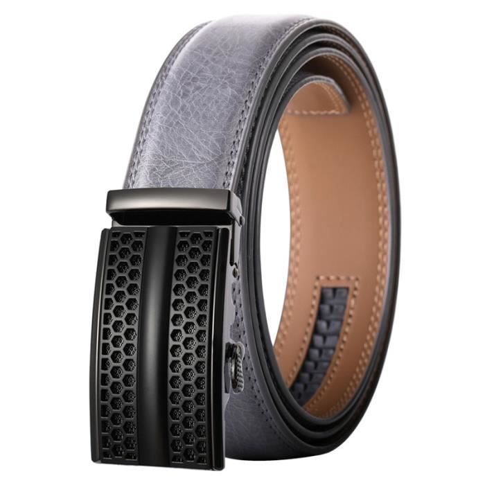 Ceinture En Cuir Pour Homme – Boucle Aigle Automatique – 3.5 Cm – Style Jeans Casual