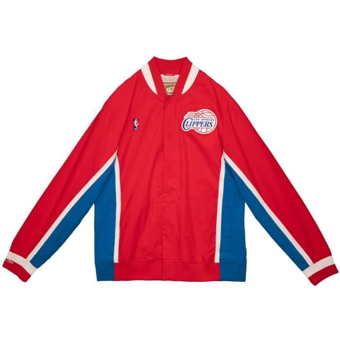 Veste déchauffement - M&N - Los Angeles Clippers 1995-96 - Rouge - Homme - Manches longues Veste déchauffement - M&N - Los Angeles Clippers 1995-96 - Rouge - Homme - Manches longues