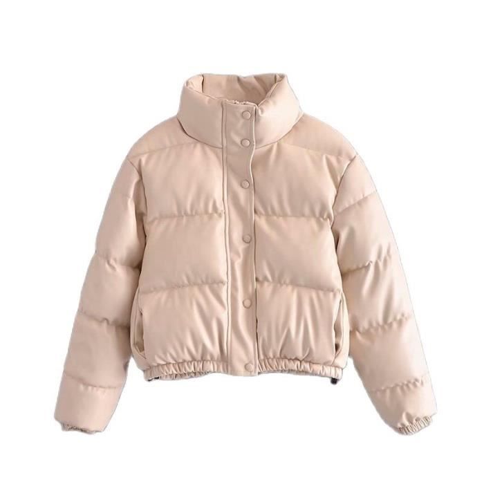 Doudoune Femme Courte Matelassée - Chaude, Légère, Coupe-vent Avec Capuche, Pour L'hiver - 8