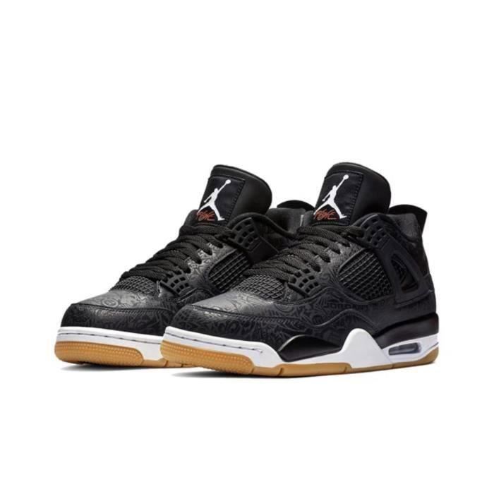 Air Jordan 4 Black laser GS noirchaussures de basket. Couleurs