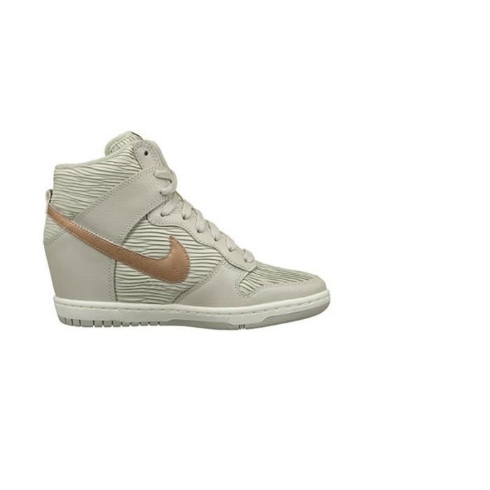 Nike dunk sky hi rose gold top
