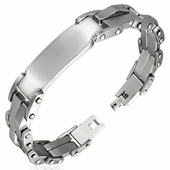 Bracelet homme a graver - Cdiscount