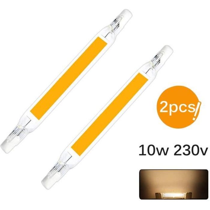 2Pcs Ampoules Led R7S 10W 118Mm Cob 110V 230 V Remplacer Lampe Halogène — free download