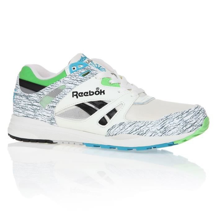 REEBOK Baskets Ventilator Vintage Homme Blanc noir et vert Cdiscount Chaussures
