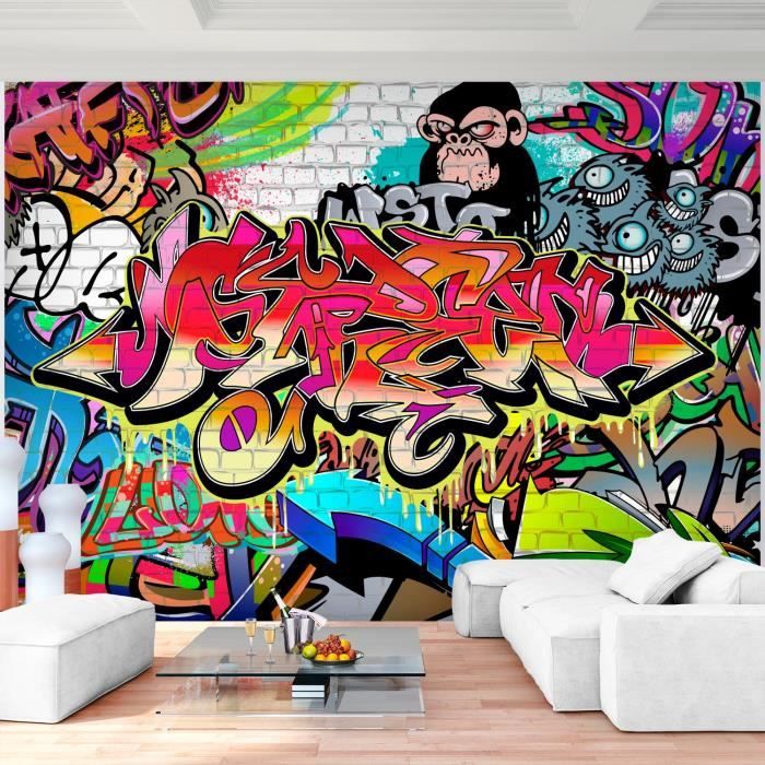 Papier Peint Intissé 308x220 cm (6,8 M2) Runa art 9369010c Tapisserie Graffiti Street art - 7 Papier Peint Intissé 308x220 cm (6,8 M2) Runa art 9369010c Tapisserie Graffiti Street art - 7