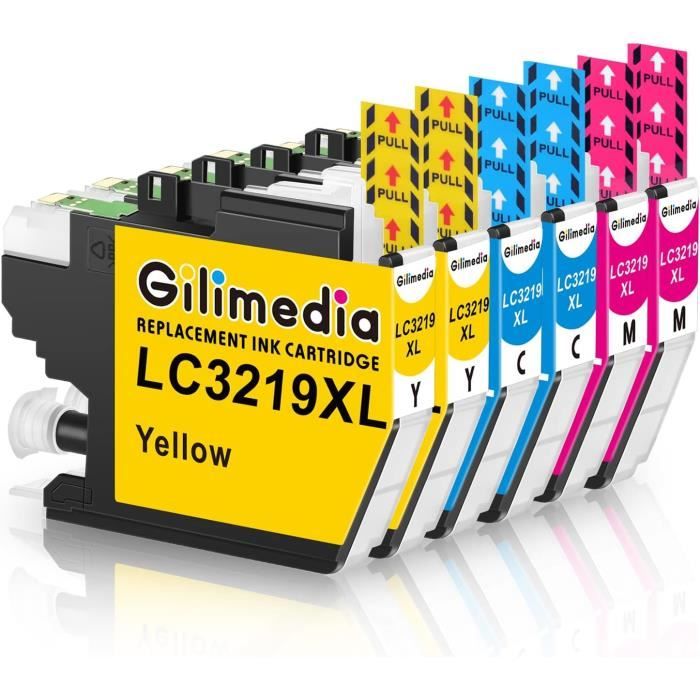 LCL Kompatibel Tintenpatronen Für Brother Drucker – 6er Set (2 Cyan, 2 Magenta, 2 Gelb) – LC3217/LC3219XL Ersatz