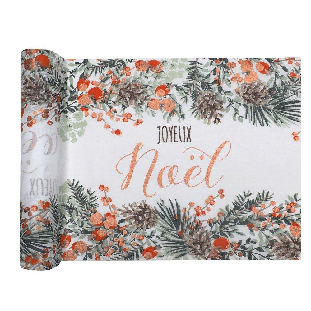 Hobi Chemin De Table Madras Multicolore - 28cm X 4m - Déco Fête Anniversaire/Mariage
