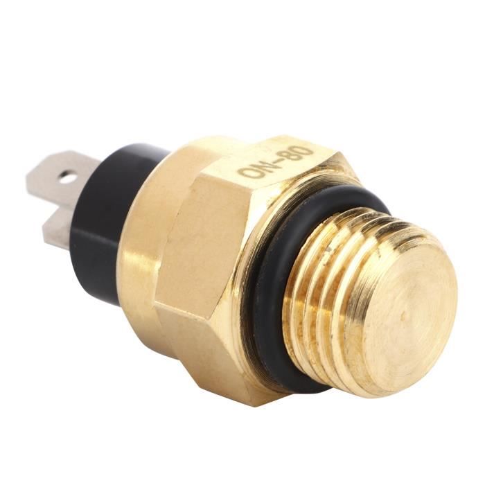 Thermostat Interrupteur Température Eau Radiateur Moto - Capteur Pour ATV Quad Hors Route (Noir)