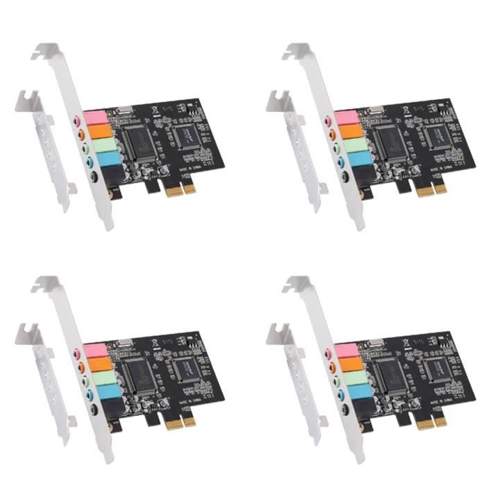 Carte Son Interne 5.1 SODIAL - Profil Bas, Compatible Windows 10, Modèle So3635