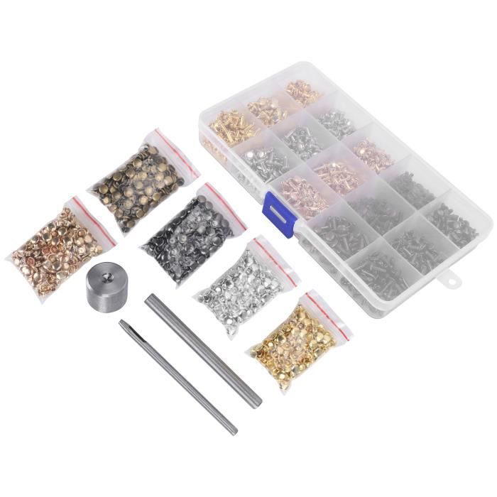 Rivets Punk Métal Lot De 100 Clous Punk Griffe Dôme En Métal Argenté 10 Mm - Rivets Pour Ceinture Cuir Et Artisanat Durite 12 Mm