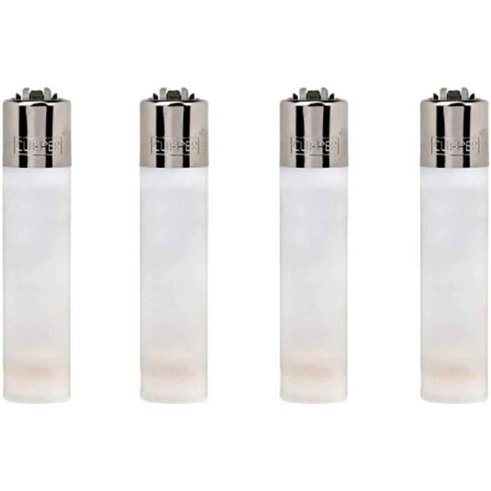 Lot De 4 Briquets Clipper - Crystal 8 - 30808