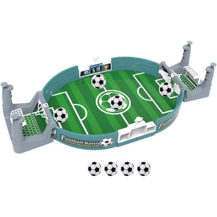 Mini Baby-foot Interactif - 42x21x9 Cm, Avec 6 Balles, Pour Enfants 3 Ans Et Plus, Jeu Parent-enfant