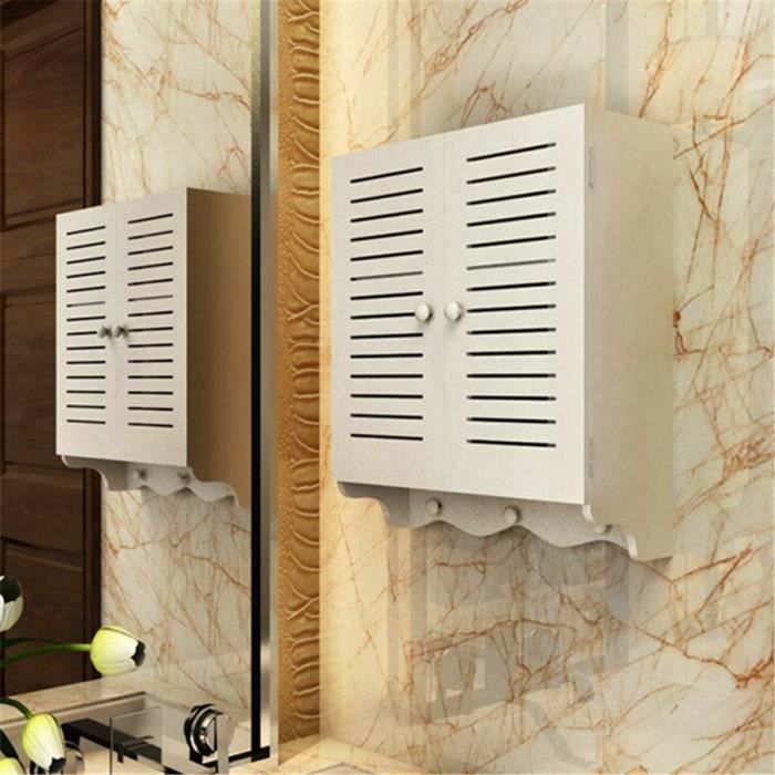 Mural Armoire Meuble 2 Porte Toilette Salle De Bain Wc Placard