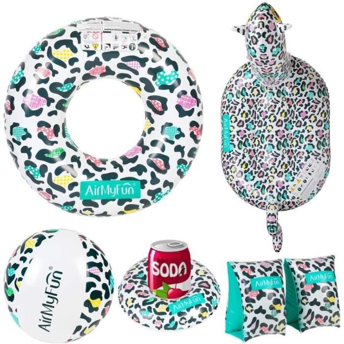 Set De Natation Pat Patrouille – Bouée 42 Cm, Brassards 14x16 Cm, Ballon 30 Cm – Gonflable, Pour Enfants 19-30 Kg, Dès 3 Ans