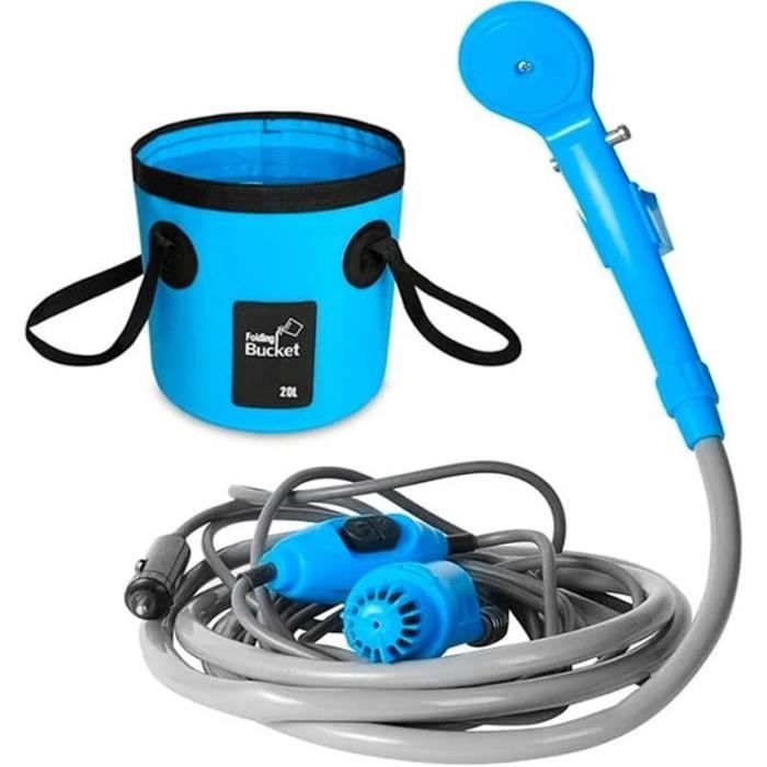 Douche De Camping Portable Rechargeable - Avec Réservoir/pichet 5L - Électrique - Pour Randonnée
