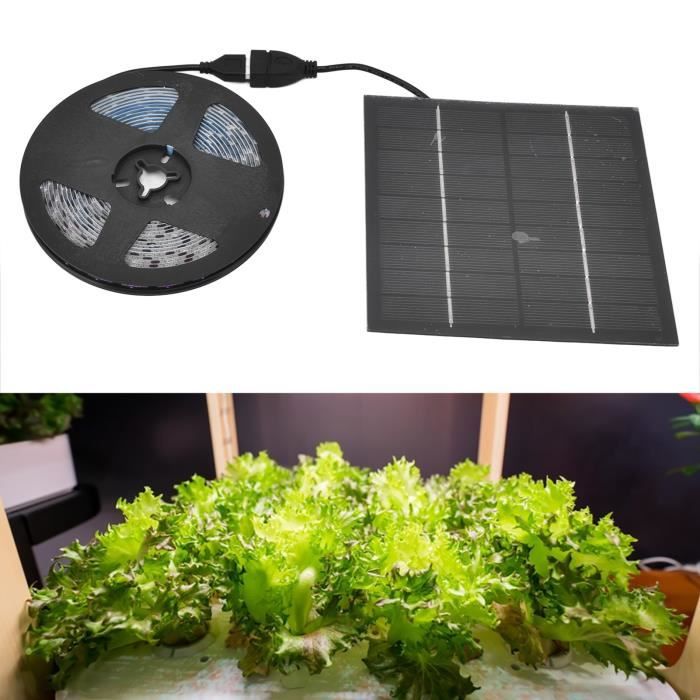 Bande lumineuse à LED solaires horticole Kit culture Lampe de croissance 1M Bon qualité UNE
