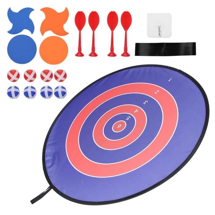 Jeu De Fléchettes Dinosaure Pliable – 42 Cm, 12 Balles Collantes Et 8 Fléchettes Velcro, Cadeau Pour Enfants 3-12 Ans