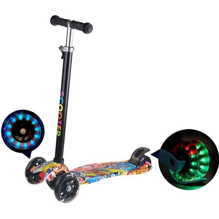 Trottinette Yedoo Wzoom Pour Enfants Dès 6 Ans (120 Cm) - Pneus Gonflables 16/12", Guidon Réglable, Charge 100 Kg