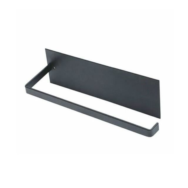 Porte-papier Toilette Noir Mat Et Anneau Porte-serviette, Support De Rouleau De Papier Toilette En Acier Inoxydableporte Serviette Et Anneau 92085115