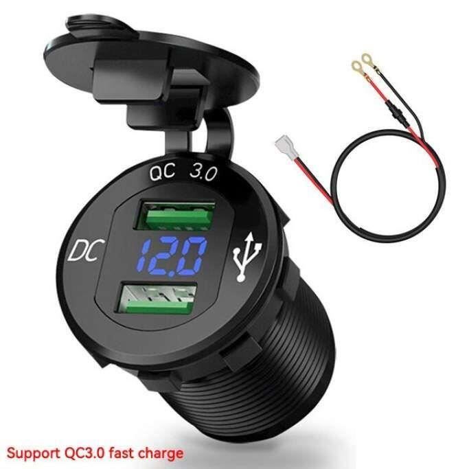 Chargeur Allume Cigare Double Usb Type A + C 12v/24v 3100ma à Prix