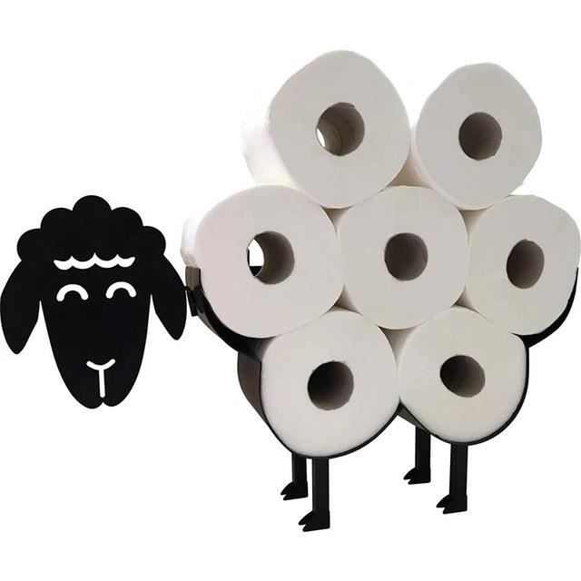 Porte Papier Toilette Mouton  Rangement pour Papier Toilette