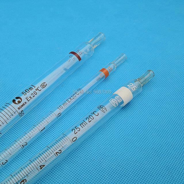 BOUTEILLE FLACON FLACONPOMPE,1ml 10pcsPipette graduée en verre de 0.1ml à