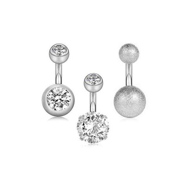 Lot De 12 Bagues De Nombril 14G En Acier Inoxydable – Piercings CZ, Opale & Cristal, 12 Styles Différents Pour Un Look Irrésistible
