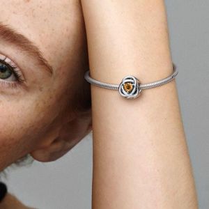 Charme Bracelet En Argent 925 Serti CZ - Pendentif Femme 8.7 Cm, Chaîne De Sécurité, Cadeau Dans Un Sac